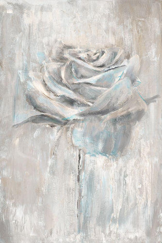 Painterly Rose Black Ornate Wood Framed Art Print with Double Matting by Gold, Lora