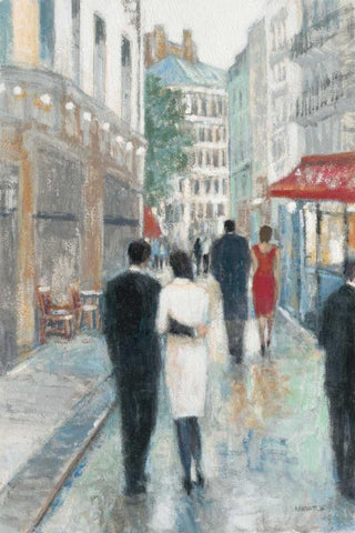 Paris Impressions 3 White Modern Wood Framed Art Print with Double Matting by Wyatt, Norman Jr.