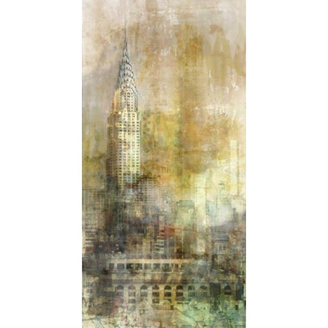 About The City Black Modern Wood Framed Art Print with Double Matting by Roko, Ken
