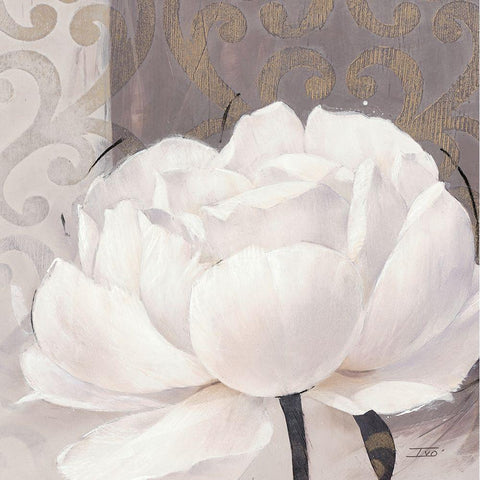 Blissful Bloom 3 White Modern Wood Framed Art Print by Stoyanov, Ivo