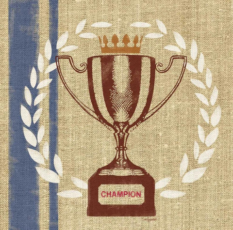 Champion Cup White Modern Wood Framed Art Print with Double Matting by Appleman, Sam