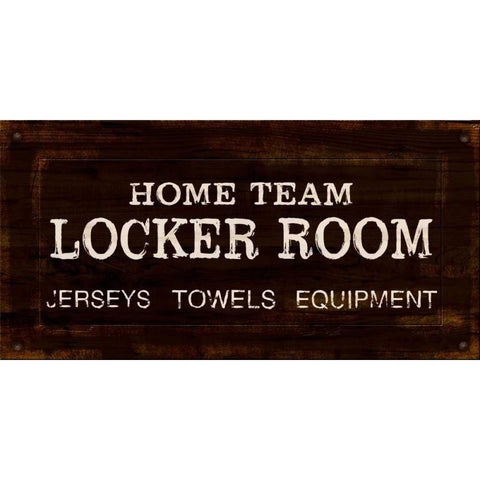 Vintage Locker Room Gold Ornate Wood Framed Art Print with Double Matting by Appleman, Sam