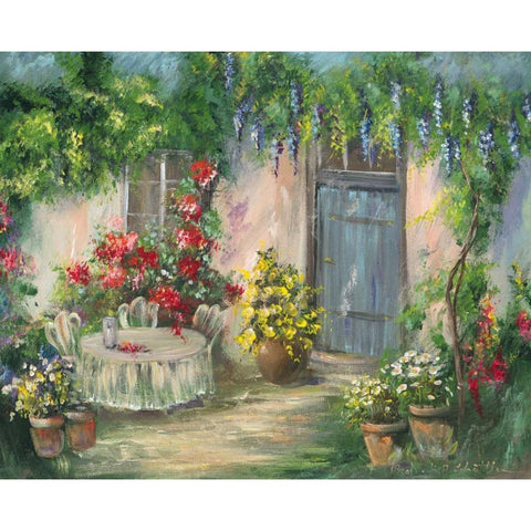 Romantic II Gold Ornate Wood Framed Art Print with Double Matting by Schottler, Katharina