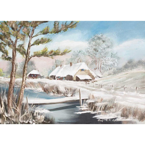 Winter II White Modern Wood Framed Art Print by Schottler, Katharina