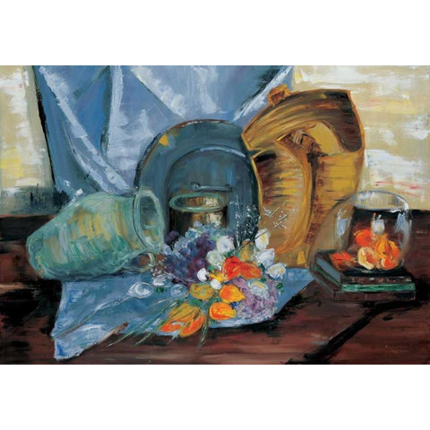 Still life I White Modern Wood Framed Art Print by Cruysberg, Marijke