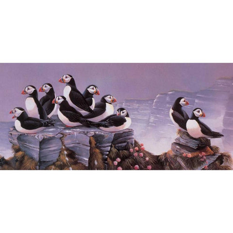 All together now II Black Modern Wood Framed Art Print with Double Matting by Weenink, Ruud