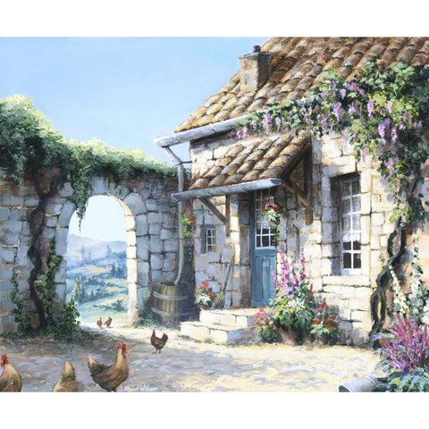 Innercourt Gold Ornate Wood Framed Art Print with Double Matting by Withaar, Reint