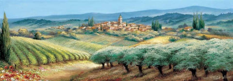 Provence I Black Ornate Wood Framed Art Print with Double Matting by Withaar, Reint