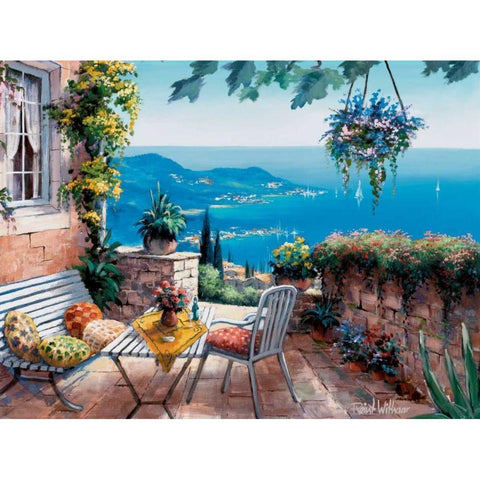 Times of tranquillity Black Modern Wood Framed Art Print with Double Matting by Withaar, Reint
