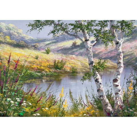 After a storm White Modern Wood Framed Art Print by Withaar, Reint