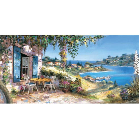 Lovely panorama White Modern Wood Framed Art Print by Withaar, Reint