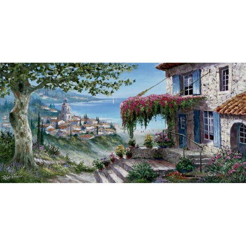 Wonderful prospect White Modern Wood Framed Art Print by Withaar, Reint