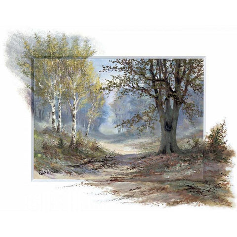 Forest creation White Modern Wood Framed Art Print by Withaar, Reint