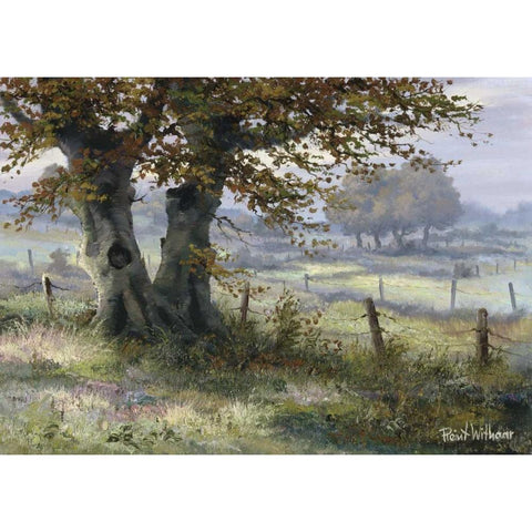 Classic tense Black Modern Wood Framed Art Print with Double Matting by Withaar, Reint