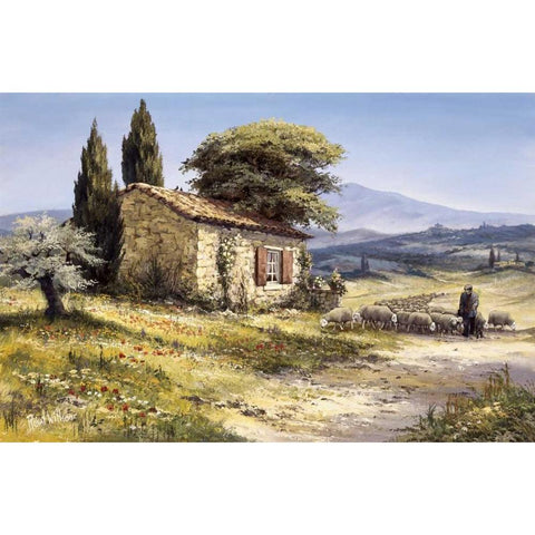 Space Gold Ornate Wood Framed Art Print with Double Matting by Withaar, Reint