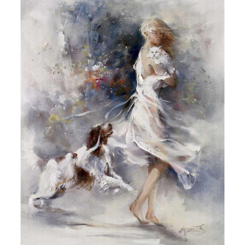 Rivalry Black Modern Wood Framed Art Print by Haenraets, Willem