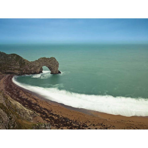 Durdle Door sea arch, Dorset Black Modern Wood Framed Art Print by Frank, Assaf