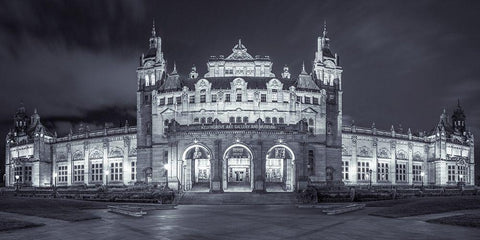 The Kelvingrove Art Gallery and Museum in Glasgow Black Ornate Wood Framed Art Print with Double Matting by Frank, Assaf