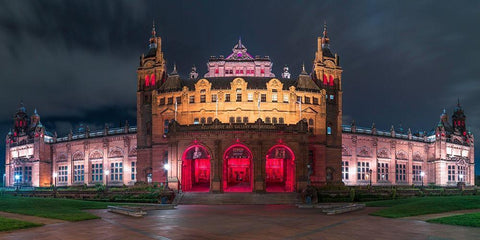 The Kelvingrove Art Gallery and Museum in Glasgow White Modern Wood Framed Art Print with Double Matting by Frank, Assaf