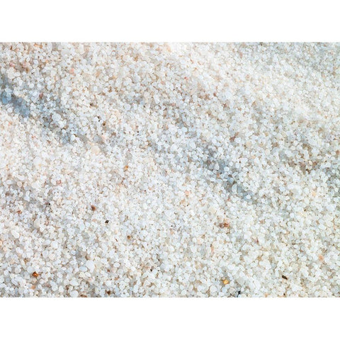 Salt granules at dead seashore White Modern Wood Framed Art Print by Frank, Assaf