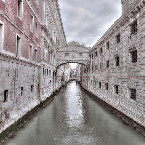 Bridge of Sighs-Venice-Italy Black Modern Wood Framed Art Print by Frank, Assaf
