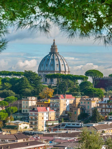 Vatican city, Rome, Italy White Modern Wood Framed Art Print with Double Matting by Frank, Assaf