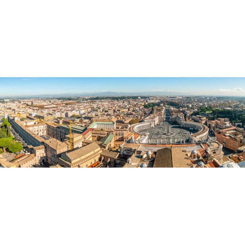 St. Peters Basilica, Rome, Italy Black Modern Wood Framed Art Print with Double Matting by Frank, Assaf
