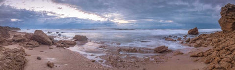 Dead sea, Israel White Modern Wood Framed Art Print with Double Matting by Frank, Assaf