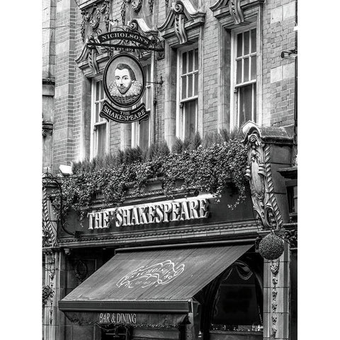 The Shakespeare Inn hotel in Birmingham-UK Black Modern Wood Framed Art Print with Double Matting by Frank, Assaf