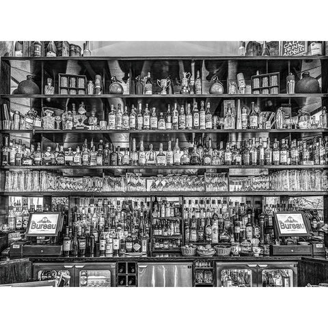 Bar in Birmingham-UK Gold Ornate Wood Framed Art Print with Double Matting by Frank, Assaf