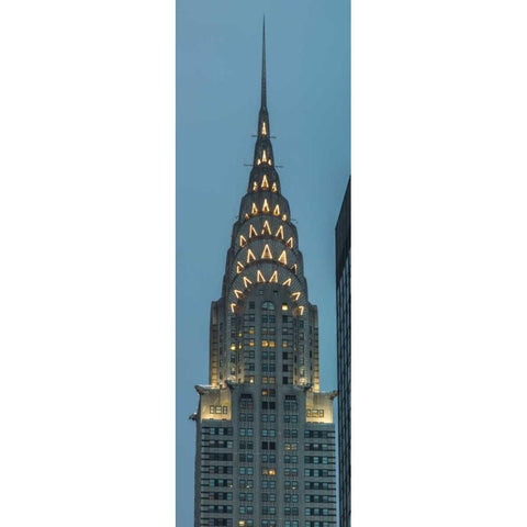 Chrysler Building in New York city Black Modern Wood Framed Art Print with Double Matting by Frank, Assaf