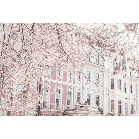 Building on Portobello road White Modern Wood Framed Art Print by Frank, Assaf