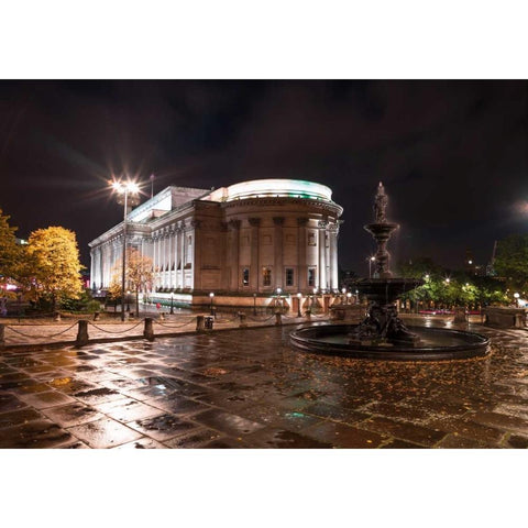AF20120930 Liverpool 266 Black Modern Wood Framed Art Print with Double Matting by Frank, Assaf