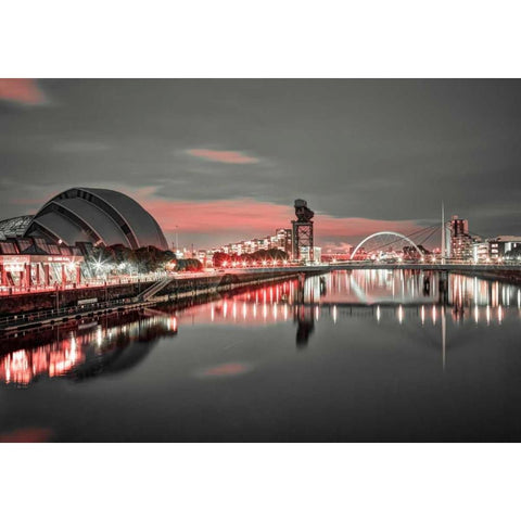 AF20121004 Glasgow 228X4C01 Black Modern Wood Framed Art Print with Double Matting by Frank, Assaf