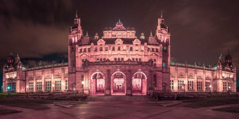 AF20121004 Glasgow 248PC08 Black Ornate Wood Framed Art Print with Double Matting by Frank, Assaf