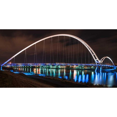 AF20121005 Middlesbrough 104C01 White Modern Wood Framed Art Print by Frank, Assaf