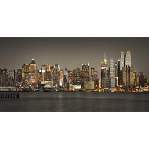 AF20131119 New York 1633C05 White Modern Wood Framed Art Print by Frank, Assaf
