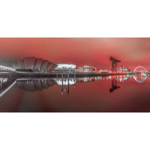 AF20150304 Glasgow 883P2C01 Gold Ornate Wood Framed Art Print with Double Matting by Frank, Assaf
