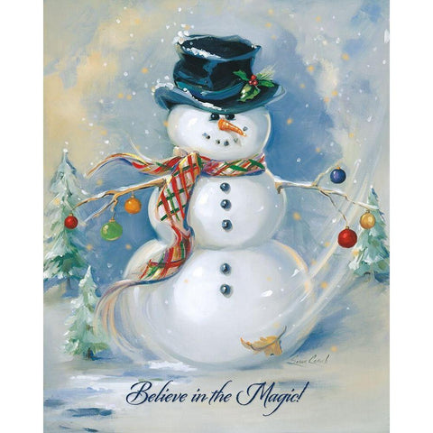 Believe In Magic White Modern Wood Framed Art Print by Comish, Susan