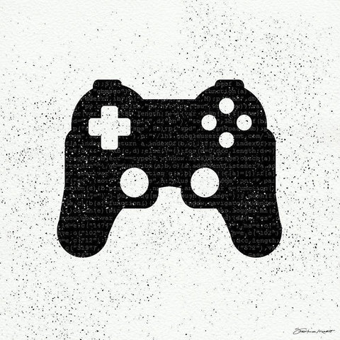 Gaming III Black Modern Wood Framed Art Print with Double Matting by Marrott, Stephanie