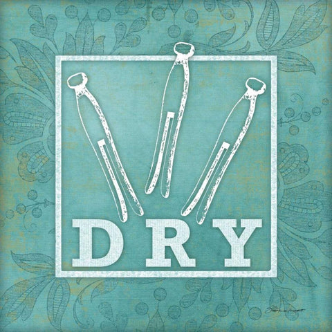 Dry Black Modern Wood Framed Art Print by Marrott, Stephanie