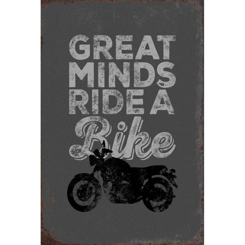 Great Minds Black Modern Wood Framed Art Print by Brando, JJ
