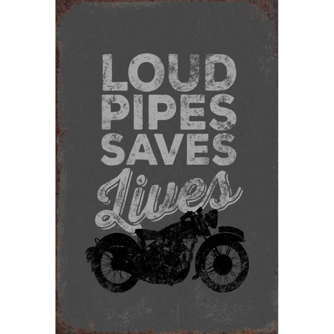 Loud Pipes Black Modern Wood Framed Art Print with Double Matting by Brando, JJ