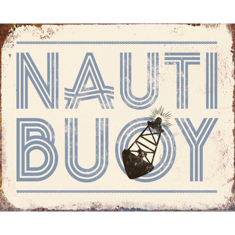Nautibuoy Gold Ornate Wood Framed Art Print with Double Matting by Brando, JJ