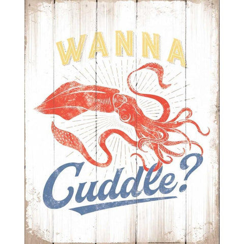 Wanna Cuddle Black Modern Wood Framed Art Print by Brando, JJ