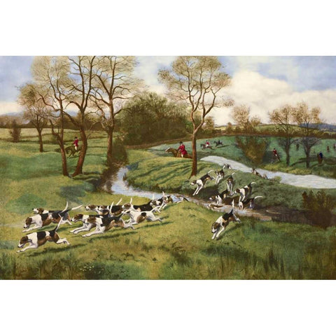 A Hot Scent White Modern Wood Framed Art Print by Rowlandson, G.D.