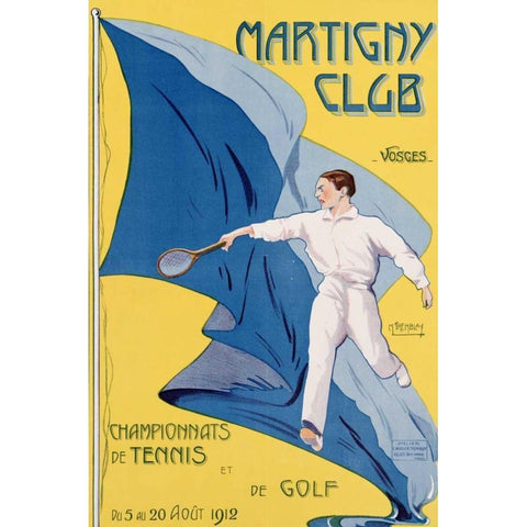 Martigny Club Black Modern Wood Framed Art Print by Tremblay, M.