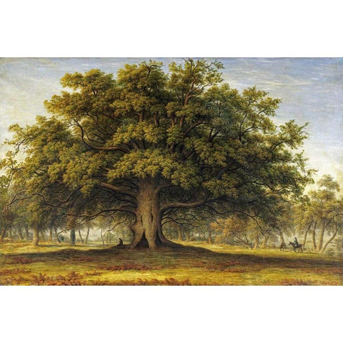 The Beggars Oak Black Modern Wood Framed Art Print with Double Matting by Glover, John