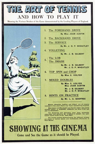 The Art of Tennis White Modern Wood Framed Art Print with Double Matting by Unknown