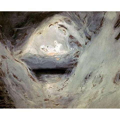 Creation White Modern Wood Framed Art Print by Tissot, James